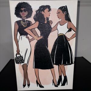 Chic Fashion Illustration Canvas